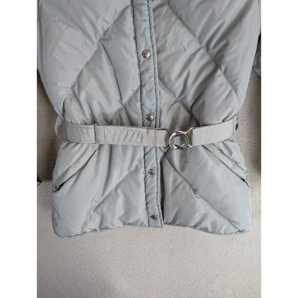 Vintage 1st Down Goose Down Puffer Jacket Light Blue Women's Medium Made USA - Picture 9 of 16